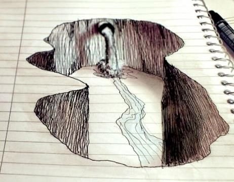 Иллюзия пропасть на бумаге