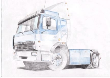 КАМАЗ для рисования
