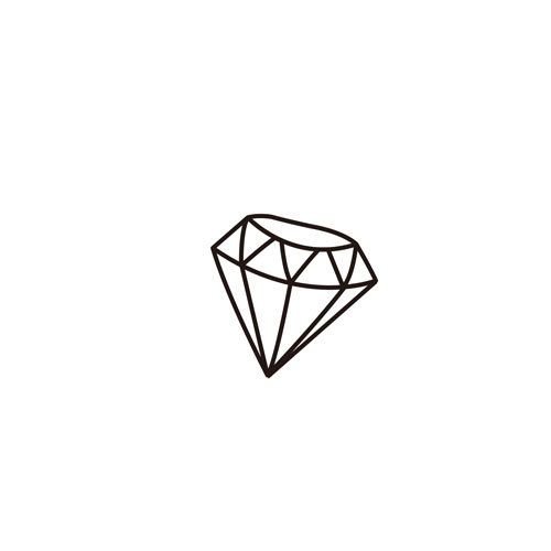 Тату бриллиант эскиз