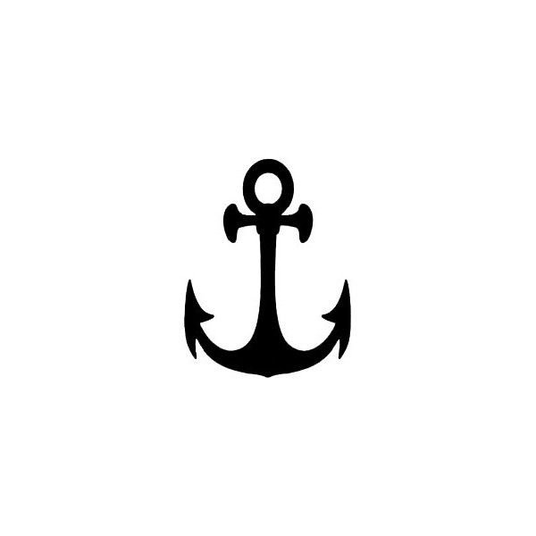 Якорь трафарет тату