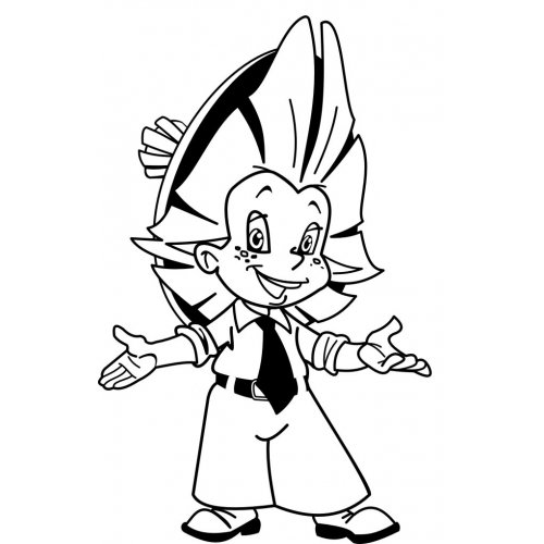 Незнайка раскраска для детей