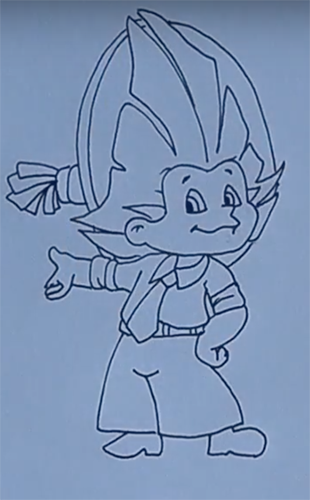 Незнайка для срисовки