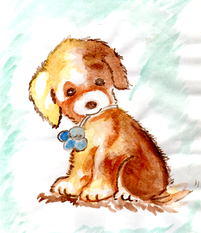 Рисование «мой щенок».