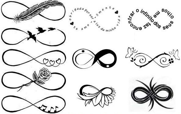 Знак бесконечности эскиз