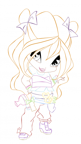 Стелла срисовки Винкс Стелла