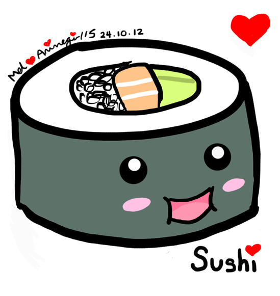 Суши роллы рисунок