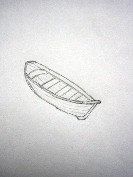 Лодка для срисовки