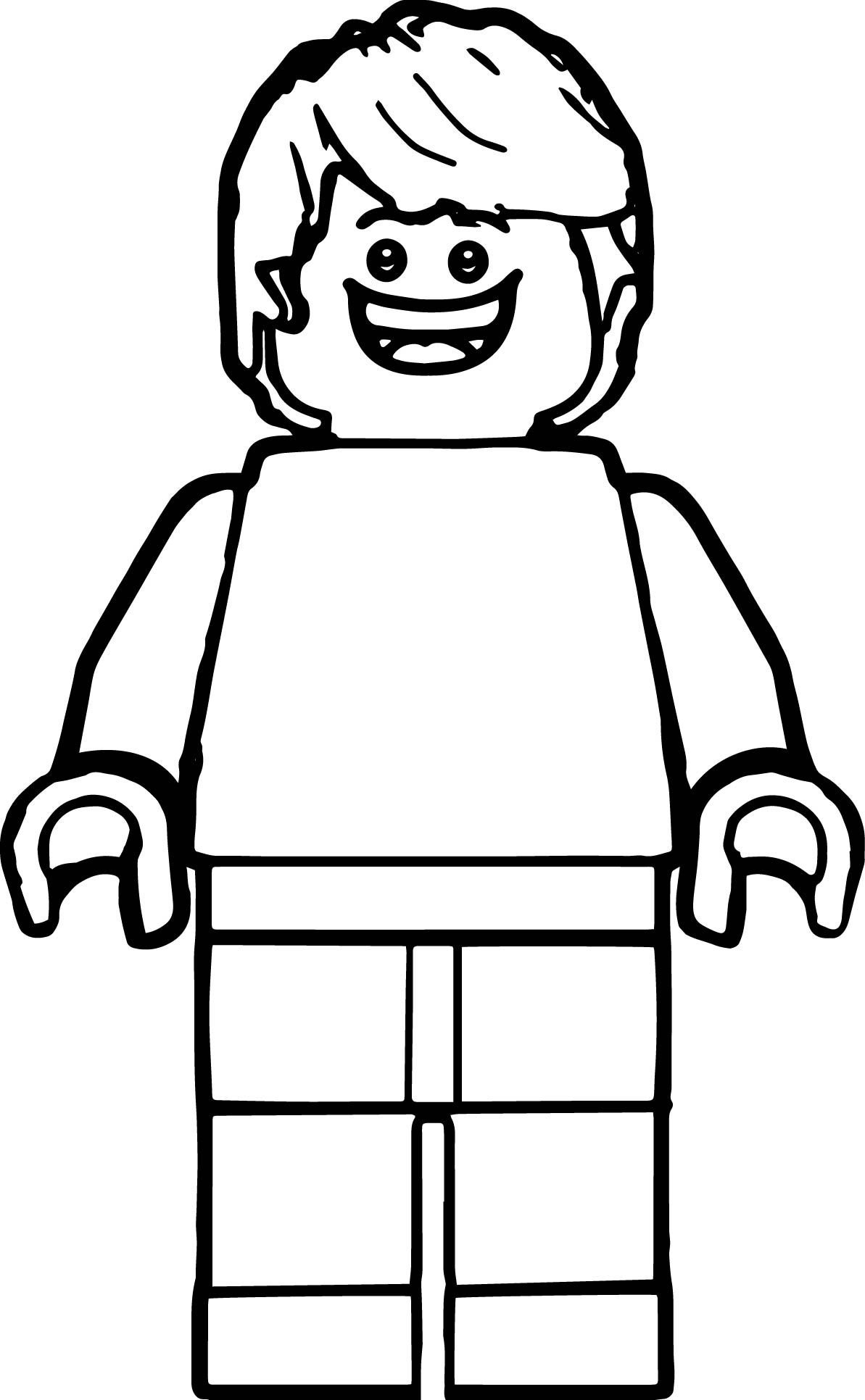 Лего человек раскраска