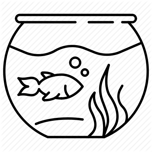 Рыбы в аквариуме для срисовки