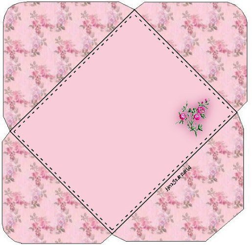 Конверт шаблон красивый