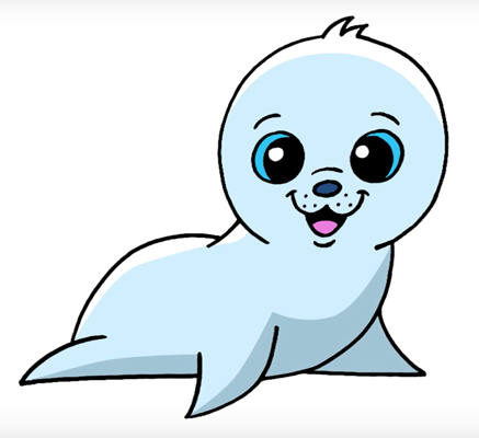 Тюлень для срисовки