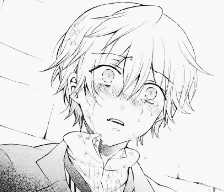 Манга парень плачет