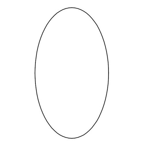 Овал трафарет