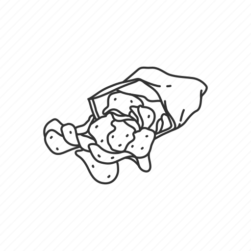 Раскраска пачка чипсов