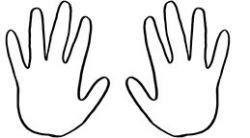 Детские ладошки контур