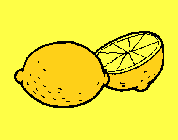 Лимон для срисовки легкие