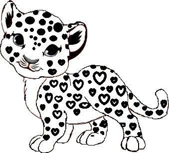 Снежный Барс разукрашка