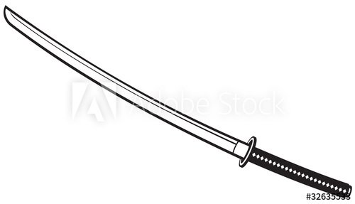 Катана для рисования