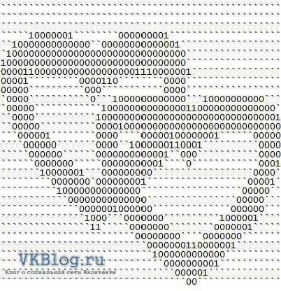 Статусы рисунки символами