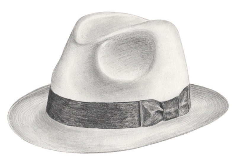 Hat bekommen. Шляпа Уильяма Цеппелин. Шляпа для рисования. Шляпп карандашом. Шляпа рисунок.