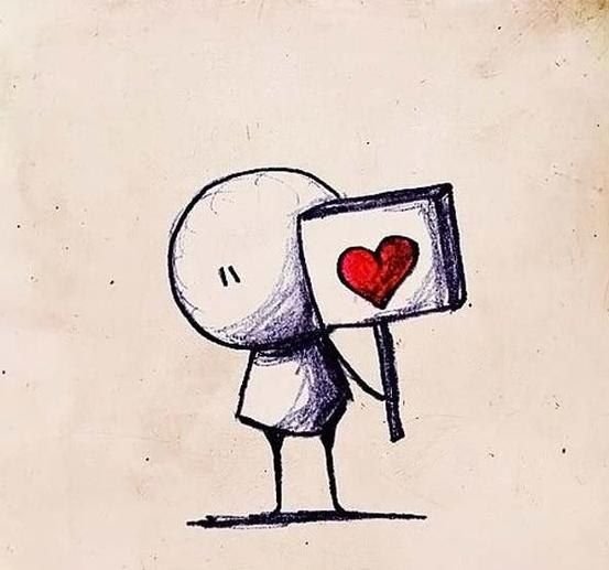 Человечек с сердечком