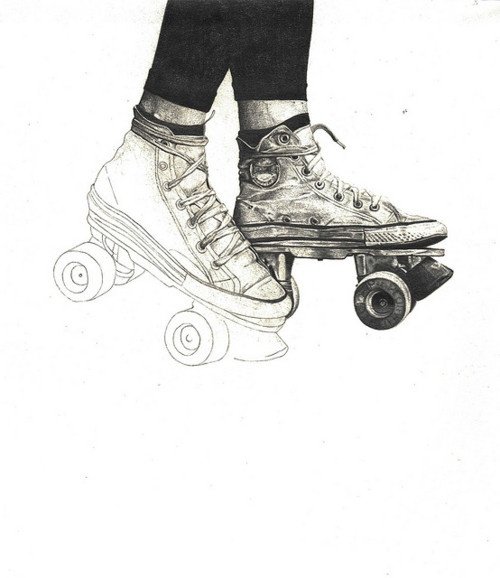 Роликовые коньки Наброски