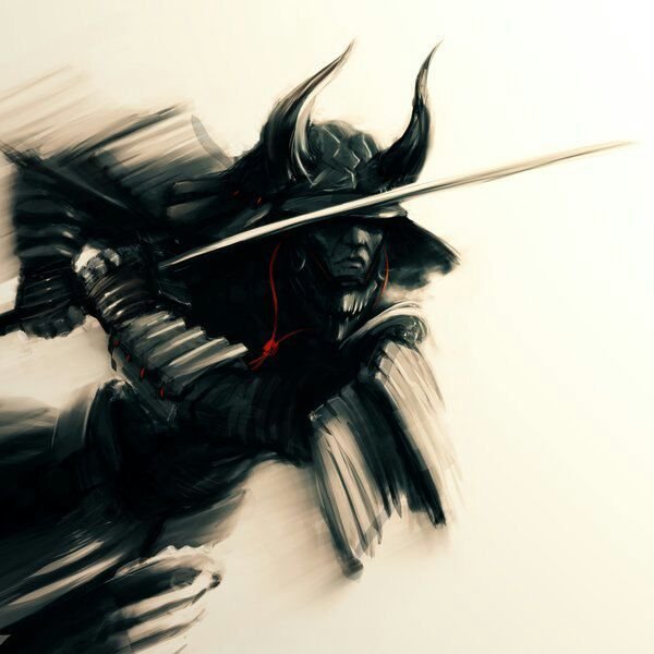 Тату японский Самурай Мусаси