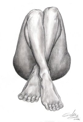 Рисование женских ног