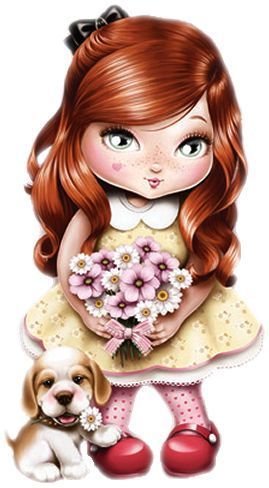 Девочка мультяшный