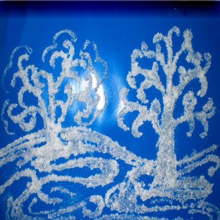 Мастер класс рисование солью и клеем