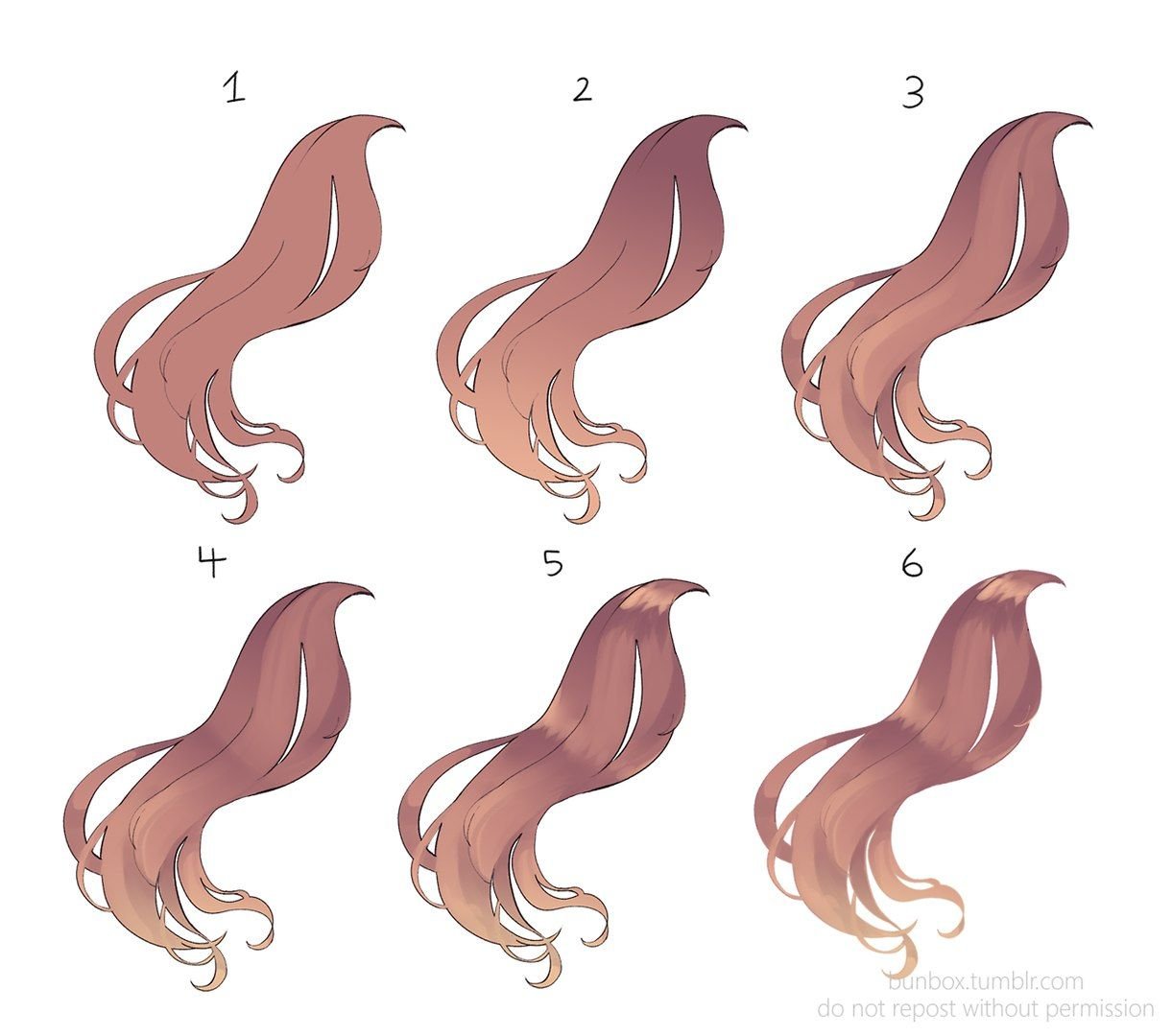 Как делать тень на волосах