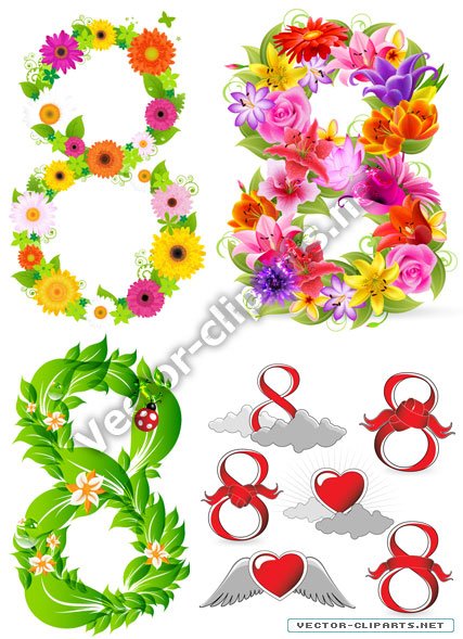 Красивый узор восьмерка