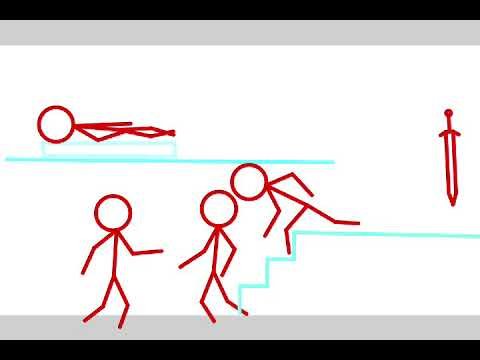 Красиво нарисованный стикман