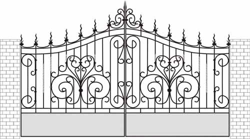 Нарисовать забор красивый