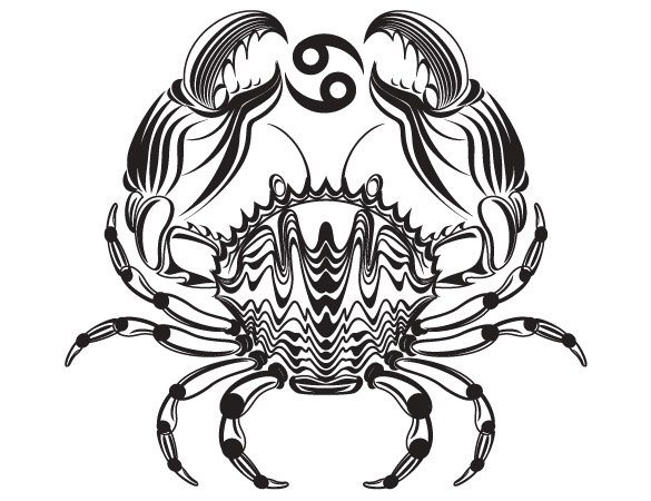 Эскизы черно белые знаки зодиака