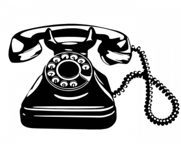 Телефонный аппарат вектор