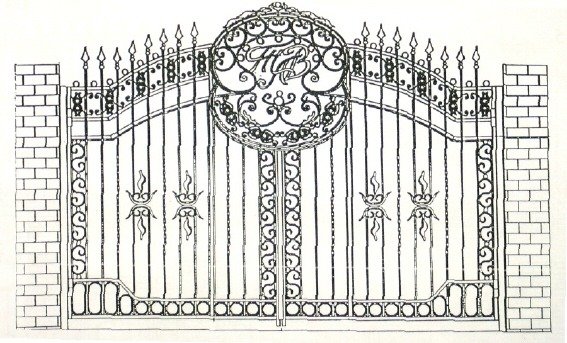 Ограждение нарисованное