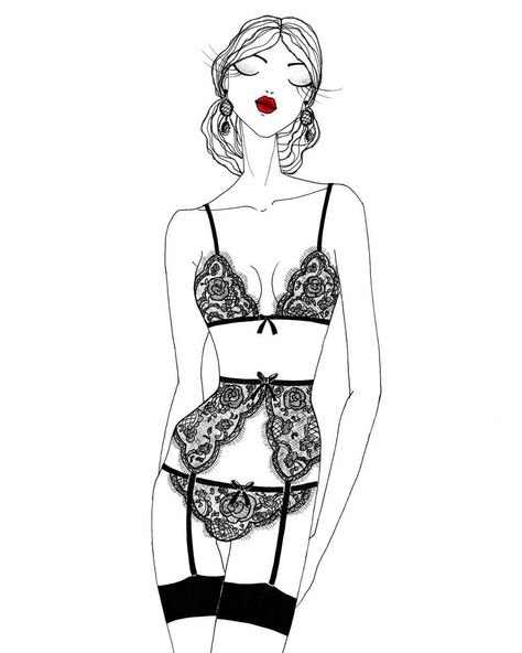 Нарисованное нижнее белье