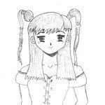 Нарисованная аниме заколка