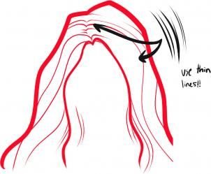 Аниме заколка девушки как нарисовать