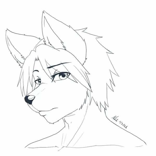 Стиль рисования фурри карандашом