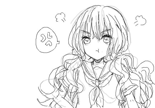 Надутые губы аниме