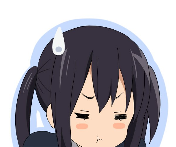 Аниме девочка надулась