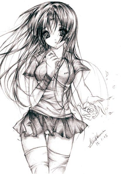 Скетчи аниме +18