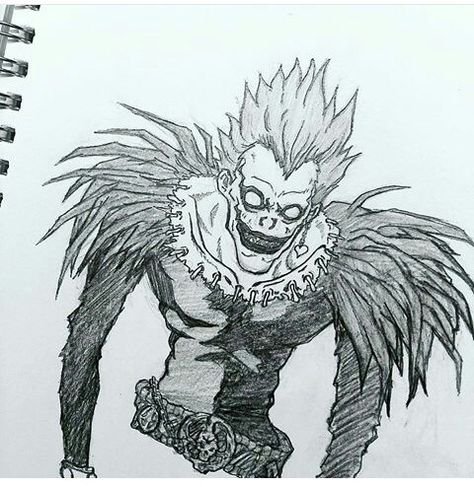 Рюк Бог смерти карандашом