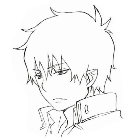 Рисовать аниме синий экзорцист