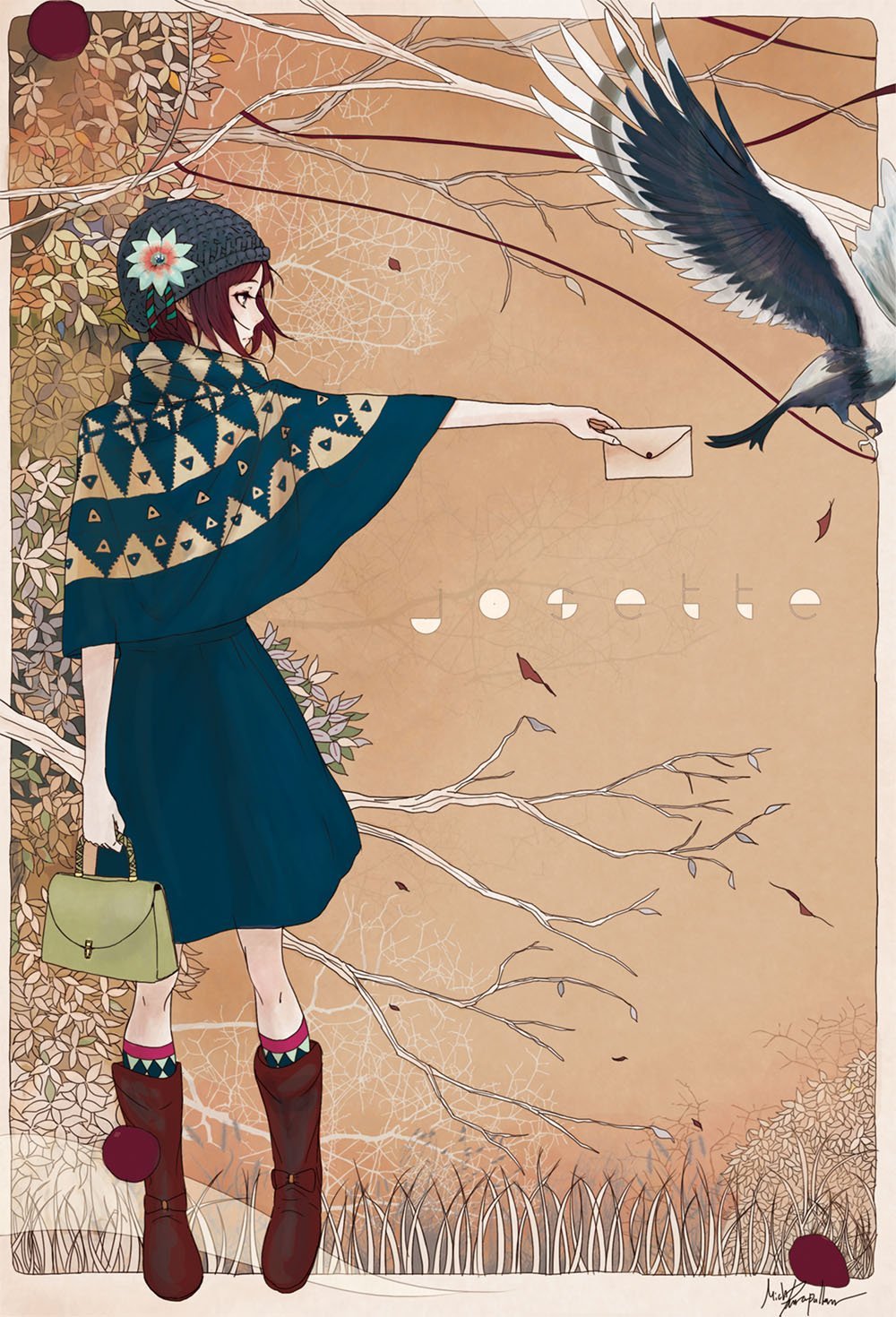 Девочка с птицей