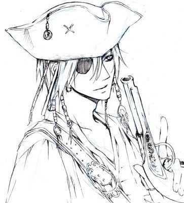 Пират тян арт