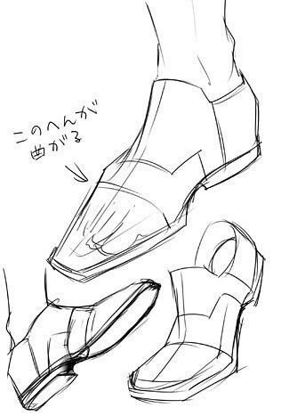 Референс ботинок спереди