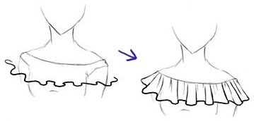 Рисование рюшек